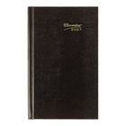 Brownline - 2027 agenda quotidien avec reliure collée et couverture rigide imitation lézard – 8 po x 5 po – noir-Horaire de rendez-vous de 7 h a.m. à 7 h 30 p.m., à intervalles de 30 minutes pour la semaine complète