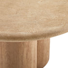 Modway - Tori Rond de 31 pouces Terrasse extérieure Béton Table à manger - Travertin-8