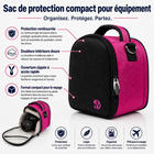 Vangoddy - Sac à bandoulière rembourré pour appareil photo - magenta-La bandoulière rembourrée amovible permet un transport confortable et mains libres