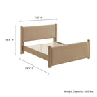 Modway - Rael Performance Velvet Lit plateforme Queen, Taupe-8