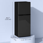 HOMCOM - Réfrigérateur mini 2 portes avec congélateur - 4,6 pi³ - noir-Ce réfrigérateur compact fonctionne à seulement 40 dB, garantissant une atmosphère silencieuse