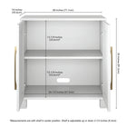 Hudson&Canal - Meuble d'appoint Chabot de 71 cm de largeur - Blanc-8