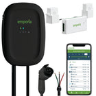 Emporia - Chargeur de véhicule électrique Classic niveau 2 48 A câblé J1772 et ensemble de gestion de charge biphasée Vue 3 - Noir-Conçue pour installation intérieure et extérieure avec boîtier étanche nema type 4 offrant protection contre conditions environnementales, peut être admissible à rabais locaux selon la région