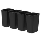 Storex - Poubelle 39L - Noir-20,75 po H x 11 po l x 15.5 po P