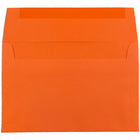 JAM Paper - Enveloppes d'invitation colorées A7 - 5,25 x 7,25 - orange recyclé - Paquet de 50-Ces enveloppes sont parfaites pour envoyer des invitations, des cartes de voeux, des RSVP, des cartes de remerciement, des cadeaux d'anniversaire, des remises de diplômes, des vacances et plus encore