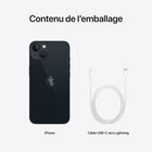 Apple - iPhone 13 6,1 po ecran Liquid Super Retina XDR, 128 Go, Minuit, Bell et Virgin Plus-Accessoires MagSafe pour une fixation facile et une recharge sans fil acceleree