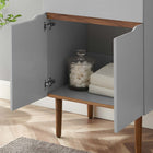 Modway - Harvest 24" Vanette de salle de bain - Gris Noir-Portes doubles à fermeture douce