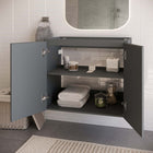 Modway - Bryn Fixation murale de 30" Vanité de salle de bain (lavabo non inclus) - Gris-Portes à fermeture douce