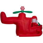 GEMMY - Hélicoptère gonflable de Noël animé avec pingouins parachutistes - 193 cm x 135 cm-Se gonfle automatiquement en quelques secondes et se dégonfle pour un rangement facile