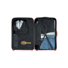 Reebok - GO Collection Grande valise rigide - Rouge-L'intérieur doublé emblématique comprend un panneau de séparation, plusieurs poches et des sangles de serrage pour organiser votre équipement