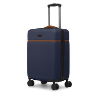 Bugatti - Valise de cabine à coque rigide 18.50po de la collection Cannes - Marine-Fabriqué en ABS/PC léger et résistant avec garniture en PU