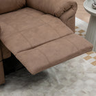 HOMCOM - Fauteuil inclinable manuel avec massage par vibration et poches latérales - brun-Couleur : Marron clair 