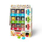 Melissa & Doug - Distributeur Automatique-Set de 19 pièces, incluant un distributeur automatique en bois, 3 barres double face, 3 canettes double face, 3 collations dans 3 sachets double face, 3 pièces de monnaie, une carte bancaire, une enseigne personnalisable recto verso et une carte d’activités réutilisable.