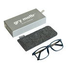 Gry Mattr Lunettes bleu clair, WITTY +2.00-Fournit une protection contre la lumière bleue de tous les appareils numériques