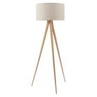Zuo - Lampe sur pied Imperial - Beige/Naturel-Ampoule de forme A19, culot E26, max. 40 W x 1 (non incluse)