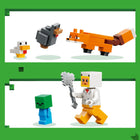 LEGO - Minecraft La ferme-poule-Offrez aux enfants cet excellent cadeau d’anniversaire, de Noël ou de tous les jours pour les joueurs