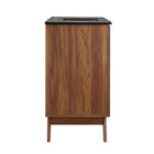 Modway - Soma 36" Vanette de salle de bain - Noir noyer-Finition du grain du bois
