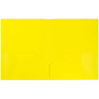 JAM Paper - Eco Dossier scolaire à 2 pochettes - jaune - Paquet de 6-Taille : 9,5 x 11,5 pouces | S'adapte facilement aux documents de 8,5" x 11"