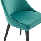 Modway - Viscount Performance Velvet Chaise à manger - Sarcelle-9
