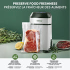 Instaseal - Machine d'emballage sous vide compacte pour sacs alimentaires verticaux-Économisez du temps et de l'argent préservez facilement une variété d'aliments, des viandes et des légumes aux soupes et aux restes, en veillant à ce qu'ils restent frais et savoureux, réduisez les voyages à l'épicerie, achetez en vrac et cuisinez par lots