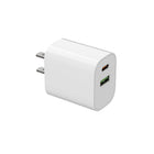 Evry - Chargeur mural 30 W USB-A et USB-C - Blanc-Charge rapide 30W