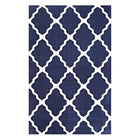 Modway - Marja Treillis marocain Tapis de comédie 8 pi l x 10 pi L - Marine et Ivoire-Tapis à treillis marocain