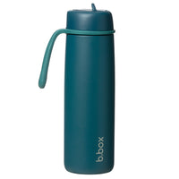 b.box - Bouteille isotherme à couvercle rabattable - 690 ml - Verre de mer-L'isolation triple couche maintient les boissons fraîches jusqu'à 44 heures