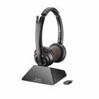 HP - Casque Poly Savi 8220 USB-A-Se connecte à PC/Mac via l'adaptateur USB D400