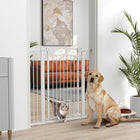 PawHut - Porte pour Chien à Traverser avec Petite Porte - 30"-41" L x 42" H-Installation facile avec options de fixation par pression et montage avec matériel
