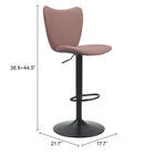 Zuo - Elevate Tabouret de bar - Brun - Ensemble de 2-Garantie limitée de 3 ans