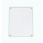 Deflecto - Porte-affiche à bord biseauté  - 8 1/2 po x 11 po - bordure teintée verte-Le porte-affiche peut être présenté verticalement ou horizontalement