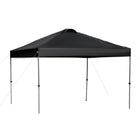 Outsunny - Tente auvent pliante 10 pi l x 10 pi L avec aération sur le toit et sac - Noir-Tonnelle pliante 10' x 10' pouvant accueillir confortablement un groupe