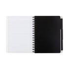 Cambridge - Carnet à onglets - 8" x 6" - Noir-Feuilles lignées de 70 g/m2 