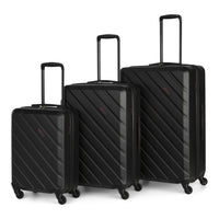 Swiss Mobility - Ensemble de 3 valise rigide ABS - Noir-en ABS résistant