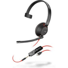 HP - Casque monaural USB-C Poly Blackwire 5210-Type de casque : supra auriculaire (mono auriculaire)