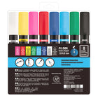 Uni - POSCA Marqueurs à peinture à base d’eau avec pointe pinceau réversible - 1,0 mm/4,0 mm - couleurs assorties - paquet de 8-La peinture non toxique certifiée ACMI est miscible, superposable et diluable
