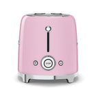 SMEG - Toasteur Rétro À 2 Tranches - Rose-Nettoyer l'intérieur du grille-pain est plus facile grâce au tiroir à miettes.