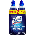 Lysol - Désinfectant et nettoyant de cuvette puissant  twin - power - 2x710 mL-Gel coats épais au-dessus et en dessous de la ligne de flottaison