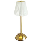 Xtricity - Lampe de table tactile LED portable Roccabella - Ivoire-Corps de lampe en métal avec abat-jour plaqué tissu pour un style décoratif
