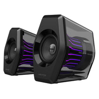 Hecate - Haut-parleurs de jeu Hecate G2000 Pro 2.0, son ambiophonique virtuel 7.1, RGB, Bluetooth, puissance de crête de 64 W et éclairage TempoFlow – Noir-64 W de puissance totale dans un format compact, offrant une scène sonore expansive. Malgré sa petite taille, il prend en charge jusqu’à 64 W de sortie, créant un champ sonore large et immersif. Combiné à une architecture 2.0 pour les canaux gauche et droit, il construit une scène sonore profonde et cinématographique qui vous permet de profiter pleinemen