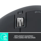 Logitech - MX Master 3S Souris pour entreprise - Graphite-Technologie Quiet Click, défilement par molette MagSpeed