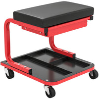 HOMCOM - Tabouret roulant de mécanicien-Comprend un plateau de rangement et un tiroir pour un stockage organisé 
