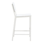 Zuo - Kayu Tabouret de bar - Blanc-Garantie limitée de 3 ans