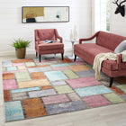 Modway - Success Mosaïque géométrique abstraite de Nyssa Tapis de comédie 8 pi l x 10 pi L - Multicolore-Tissage serré à poil bas