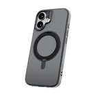 TUFF8 - Étui Glide360 Mag Noir Fumé iPhone 17-Support rotatif à 360° : intégré, pivote à plusieurs angles pour un usage mains libres