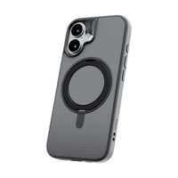 TUFF8 - Étui Glide360 Mag Noir Fumé iPhone 17-Support rotatif à 360° : intégré, pivote à plusieurs angles pour un usage mains libres