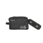 Valise de voyage TUCCI Italie - Sac d’accessoires numériques - Gris-Extérieur résistant à l’eau - protège les accessoires numériques contre les déversements et les intempéries