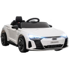 Aosom - Voiture électrique pour enfants 12v 5 km/h avec télécommande - blanc-Audi RS e-tron GT 12V sous licence garantit un design authentique 