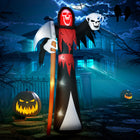 Outsunny - Faucheuse gonflable Halloween 12 pi - décoration extérieure-Fabriqué en tissu polyester imperméable pour une durabilité optimale par tous les temps 