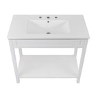 Modway - Altura 36" Vanette de salle de bain - Blanc blanc-Construction en MDF et panneau de particules